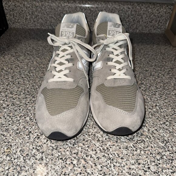 New Balance 996 Shoes Mens‎ Size 13 Gray Suede Made USA U996GR Running Sneakers main image 6